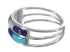 Sterling Silver Multicolor Jewelry Ring Size 5-3/4 MX60332